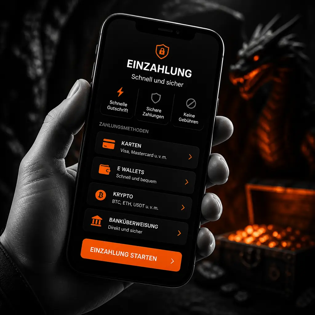 Dragonia Deposit: Einzahlungen schnell und sicher visual guide for Dragonia Casino
